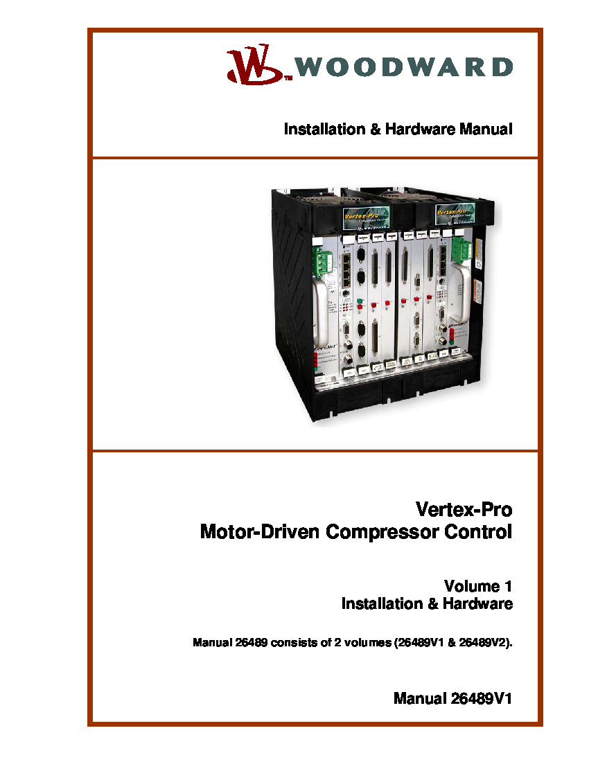 First Page Image of Vertex-Pro Control Manual 26489V1.pdf